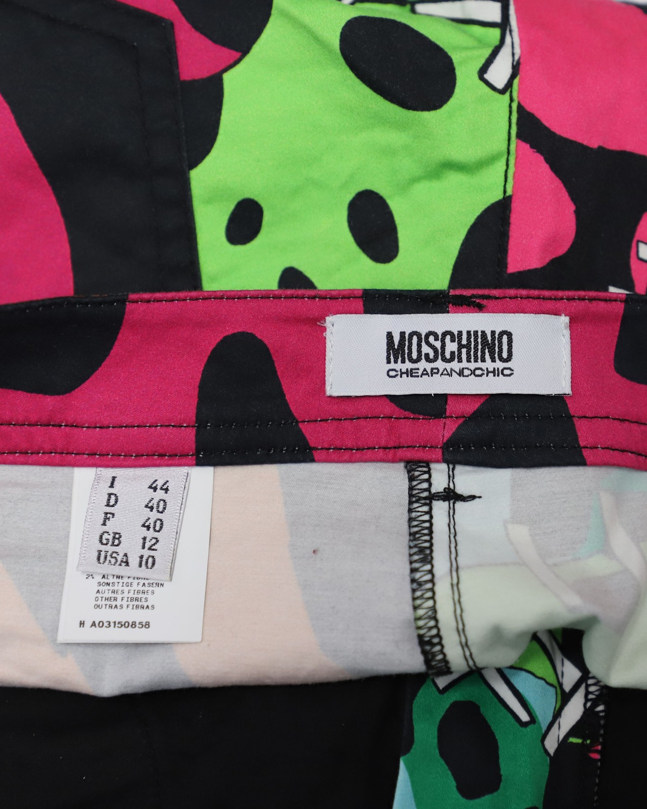 Moschino Patchwork Trousers With Illustrated Patt… - image 7