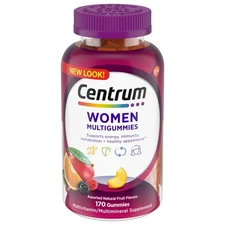 Centrum Multigummies Women's 170 Count - A, B, C Multivitamin, Assorted Fruit