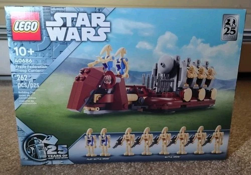 Lego 40686 Trade Federation Troop Carrier Star Wars Episode I NIB 100% Complete