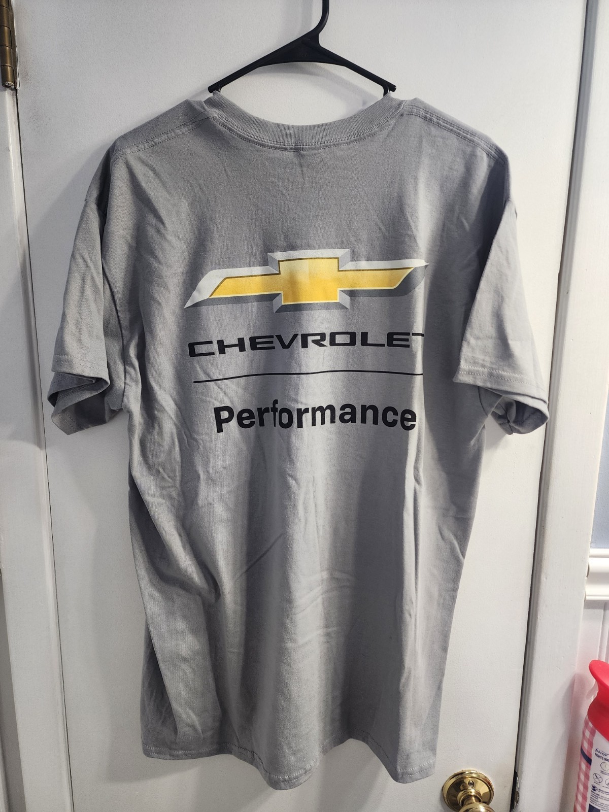 Gildan Chevrolet Performance Logo Grey T-Shirt Car Shirt Size Large