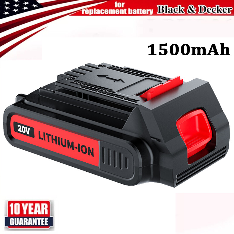 Black and Decker 20V MAX 1.5Ah LB2X4020 Lithium Battery Replacement LBXR20 LBX20