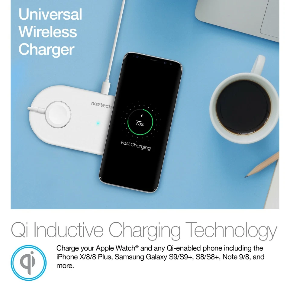 Power Pad Duo - Wireless Fast Charger - White - Image 3 of 4