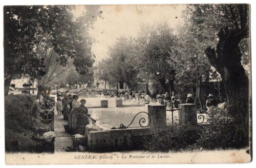 CPA 30 - GENERAC (Gard) - La Fontaine et le Lavoir - Animée - Zdjęcie 1 z 1