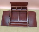 BOSCA Vintage Hand Stained Top Grain Hide Heirloom Trade Mark Leather Valet Box — photo 2