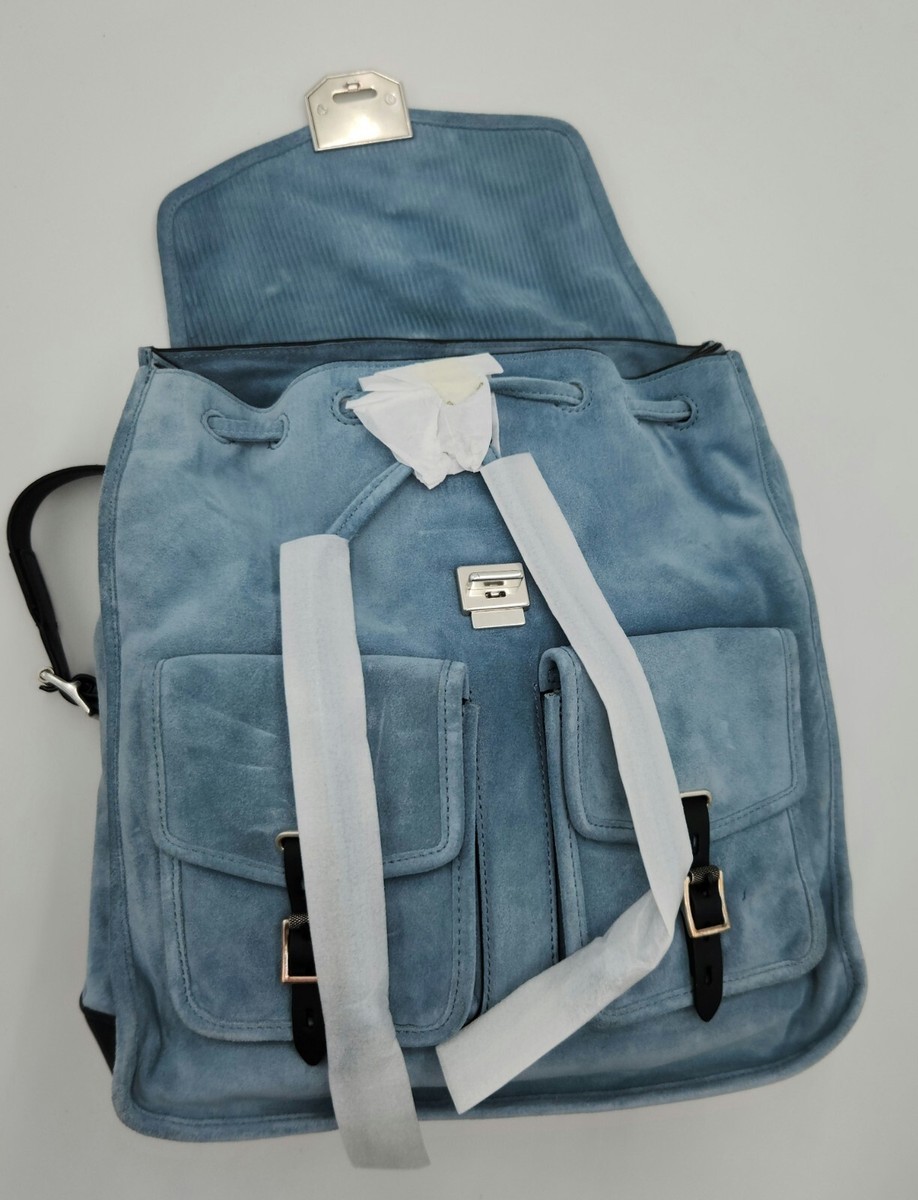 Rag & Bone - Field Backpack (blue suede backpack) 10 Most Stylish Backpacks for Women 2022 - Chic Designer  main image 4