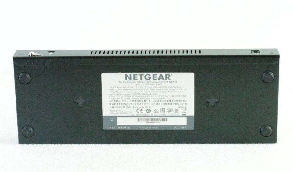 NETGEAR 16-Port Gigabit Ethernet Unmanaged Switch (GS316) L693 - Image 4 of 4