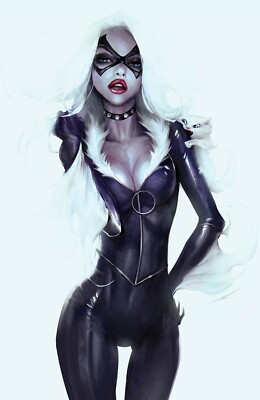 #ad AMAZING SPIDER MAN #19 IVAN TAO MEGACON WHITE VIRGIN VARIANT C BLACK CAT HOT $39.99