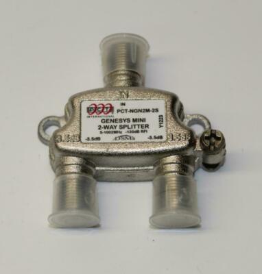 Authentic 2-Way 1 GHz Digital Cable Satellite HDTV Digital Splitter 1pc 3.5dB .