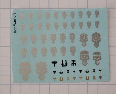 Warhammer 40k Sheet Transfer Chaos Chapters Space Marine RARE - Foto 4