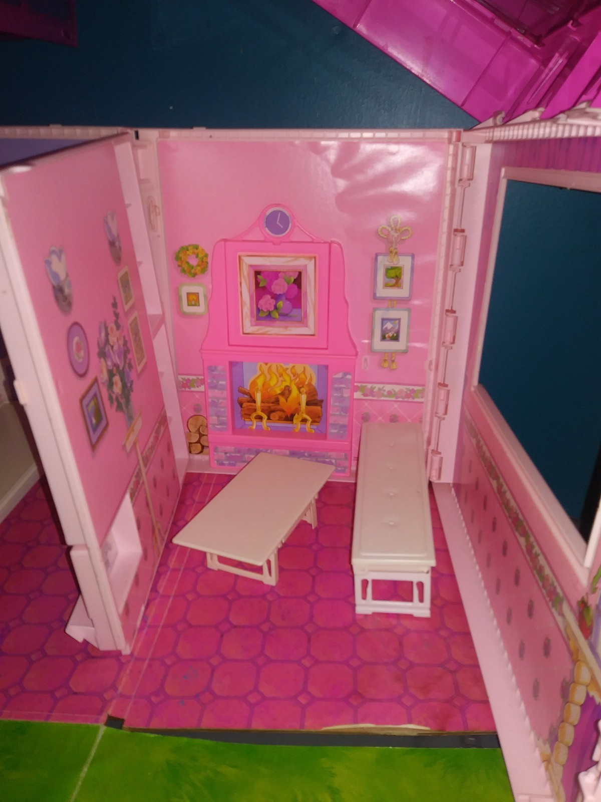 Barbie Fold N' Fun carry case DollHouse 1992 Vintage Mattel eBay