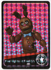 Holographic AR CHOCOLATE BONNIE Trading Sticker Five Nights FNAF