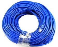 NEW 100FT 100 FT ETHERNET NETWORK BLUE CAT5 CAT5E CABLE US SELLER FAST SHIPPING