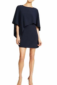 navy drape dress