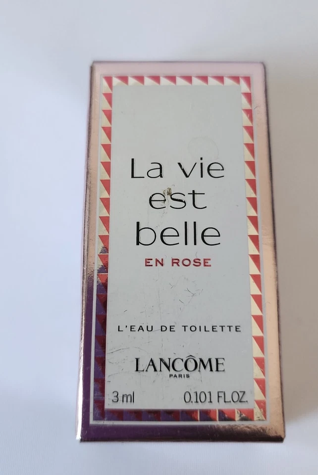 Lancome La Vie Est Belle En Rose Eau de Toilette MINI Splash Dab .101 oz, 3 ml Nuevo en caja Foto 3 de 4