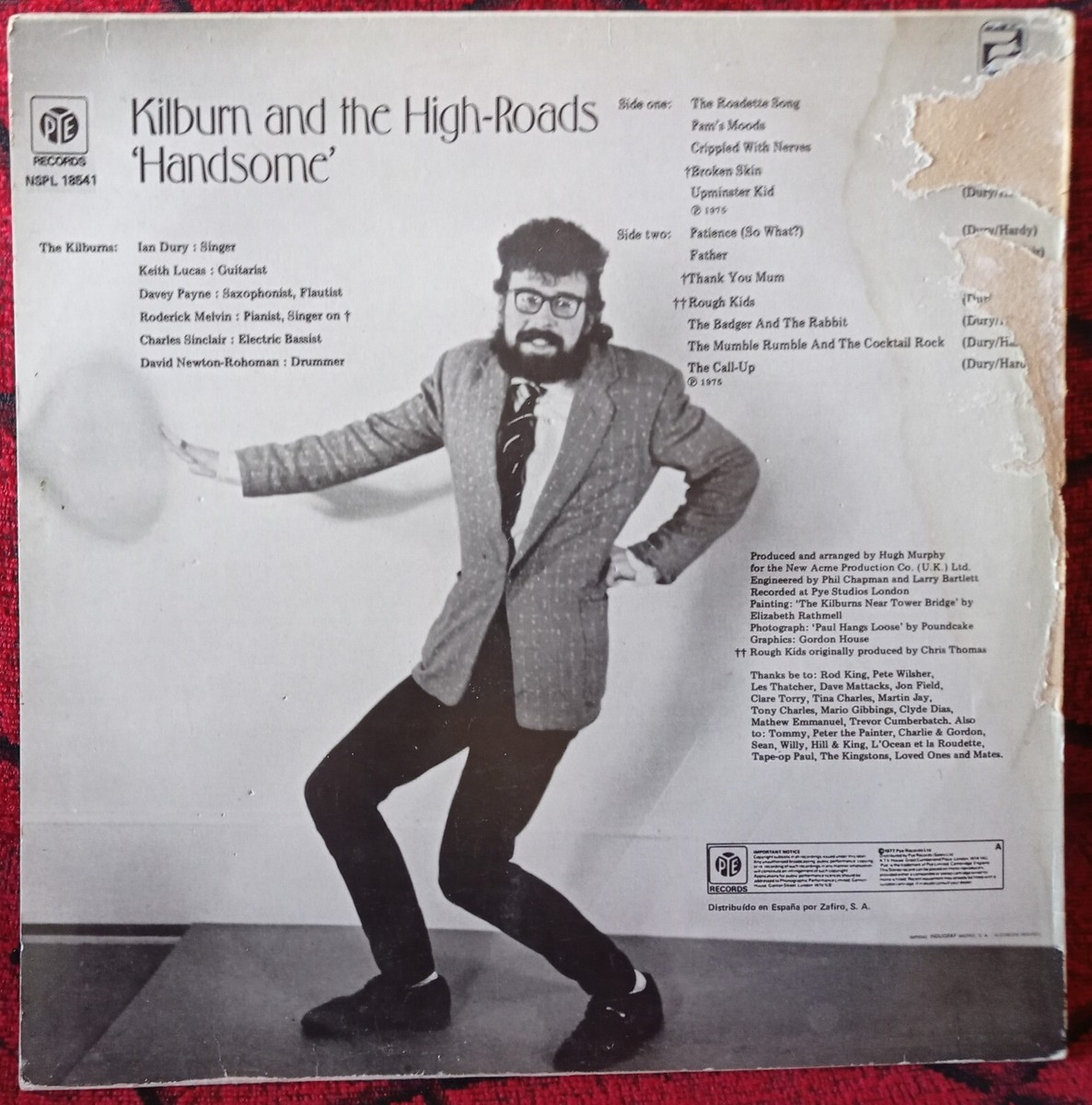 KILBURN AND THE HIGH-ROADS ** Handsome ** 1983 SPAIN REISSUE LP | eBay