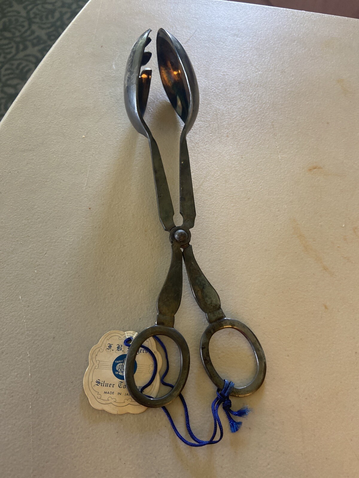 Silver Plated Salad Tongs eBay