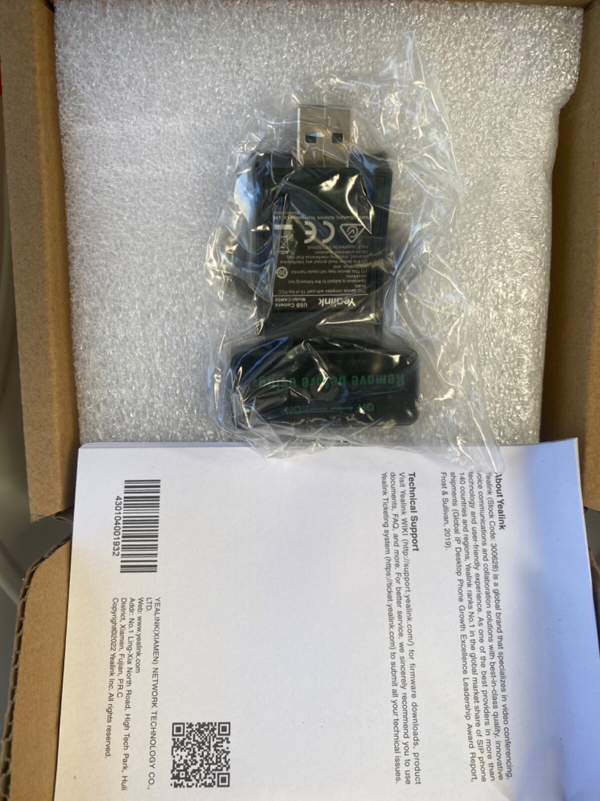 Caméra Yealink Cam50 module vidéo USB téléphone IP compatible