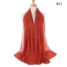 Muslim Islamic Chiffon Headscarf Turban Long Scarf Head Wrap Shawl For Women