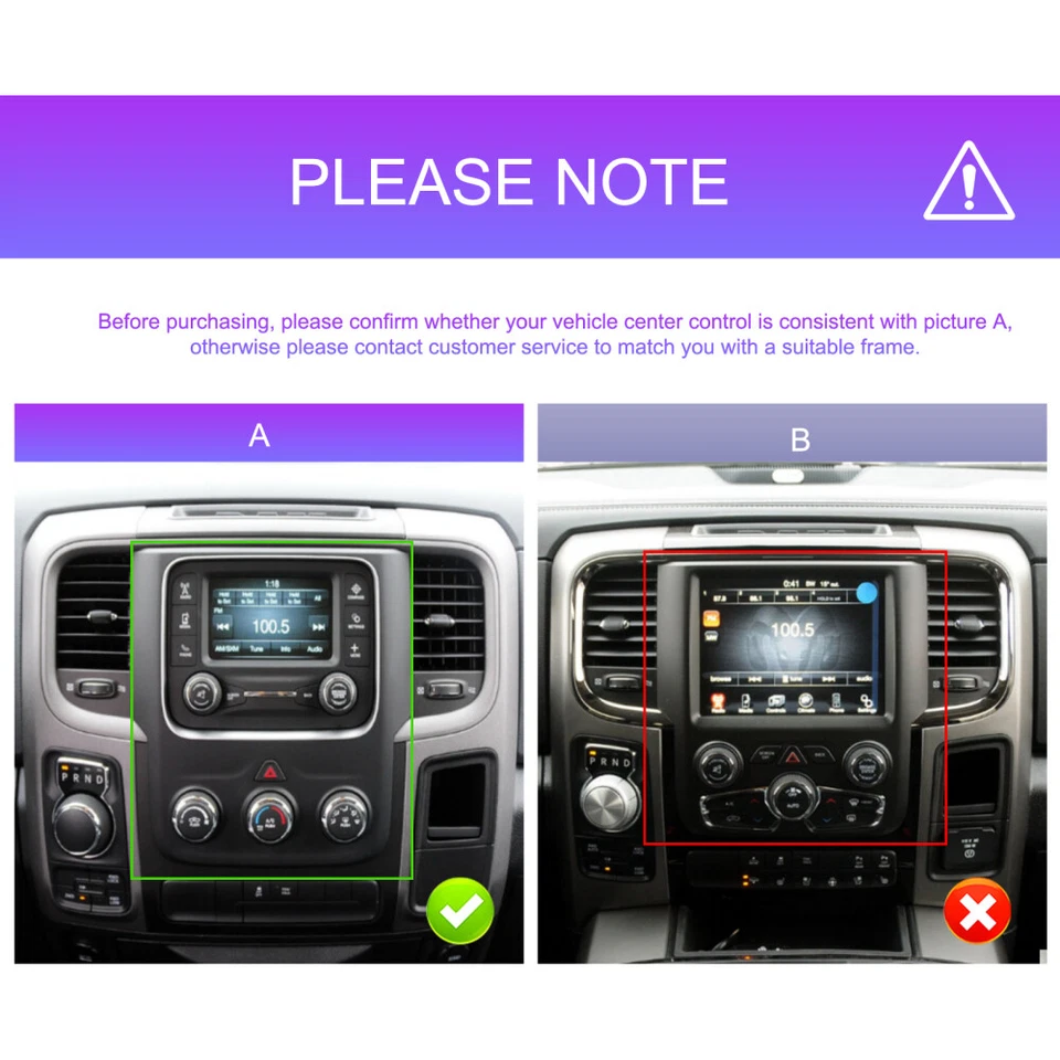 Rádio estéreo navegação para Dodge Ram 1500 2500 3500 2013-2018 Android 13 carro Tesla - Imagem 3 de 4