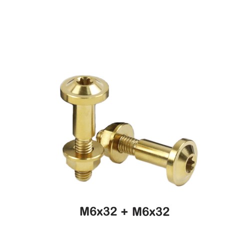 Universal brake handle tie rod Fixed 2 pcs Titanium screw Bolts M6 step 8 turn 6 - Picture 12 of 26