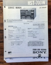 Sony HST-700W Stereo Service Manual Original 