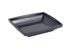 Bon Chef 53103BLACK Melamine Americana Square Bowl, 2 Quart Capacity, 10-1/4"
