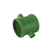 Airfit Pp-Doppelschiebemuffe Plus Dn 125 FüR Kg-Rohr, GrüN, 31125KG