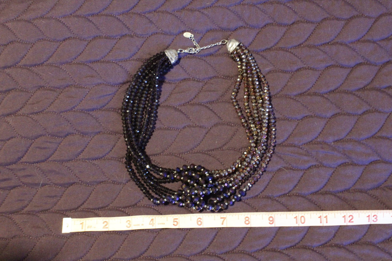 multi-strand adjustable statement necklace - image 3