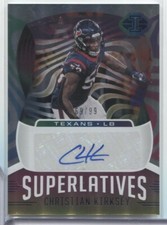 Christian Kirksey Texans 2021 Panini Illusions Auto 69/99 #SU-46 012122MLCD15