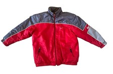 Vintage Nike Reversible Coat Youth Large 14/16 Jacket Red And Gray