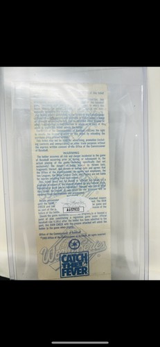 1993 WS Ticket Singed By Paul Molitor And John Olerud JSA Certified!!! - Picture 2 of 2