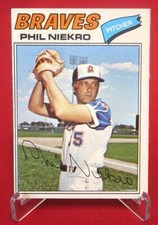 Phil Niekro 1977 Baseball Card TOPPS #615 NM-MT
