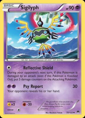 Pokemon Sigilyph (55/124) BREAKpoint LP