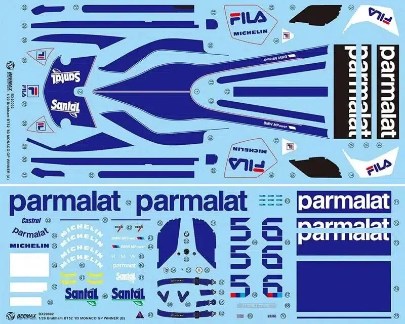 Beemax BX20002 Brabham BT52 '83 Monaco GP Kit Montaggio 1/20 - Immagine 3 di 3