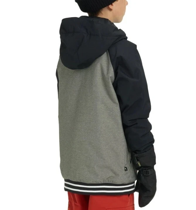 Burton Game Day Snowboarding Esquí Invierno Chaqueta Niños Jóvenes Niños MEDIANO 10-12 Gris Foto 3 de 4