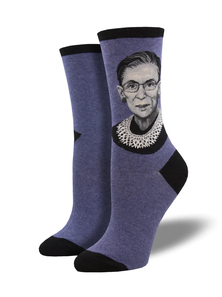 Chaussettes femme nouveauté Judge Ruth Bader Ginsburg Cour suprême juge