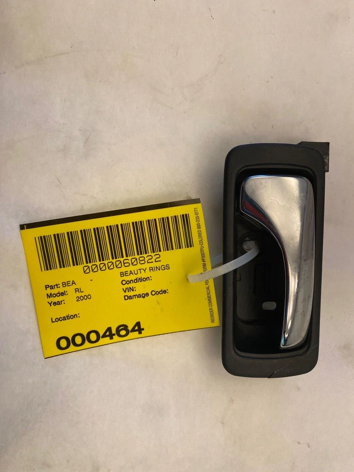 1996 - 2003 ACURA RL Rear Back Inside Door Handle Black Right Passenger Side RH - Image 2 of 4