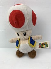 Nintendo Super Mario Red Toad All Star Buddy 8" Stuffed Plush Doll