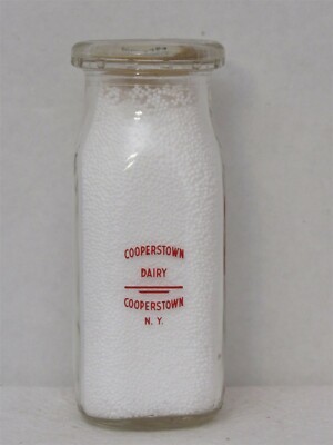 TSPHP Milk Bottle Cooperstown Dairy Cooperstown NY FOR MOTHERS WHO CARE 1967