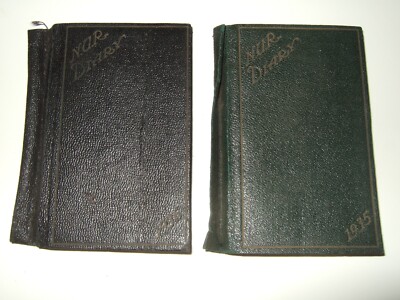 2 x NUR Taschentagebücher für 1935 und 1936. Top Zustand. Praktisch unbenutzt