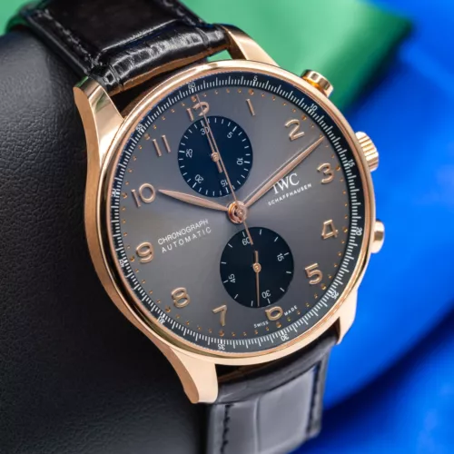 2023 IWC Portugieser Chronograph 41mm Rose Gold IW371610 Box & Papers