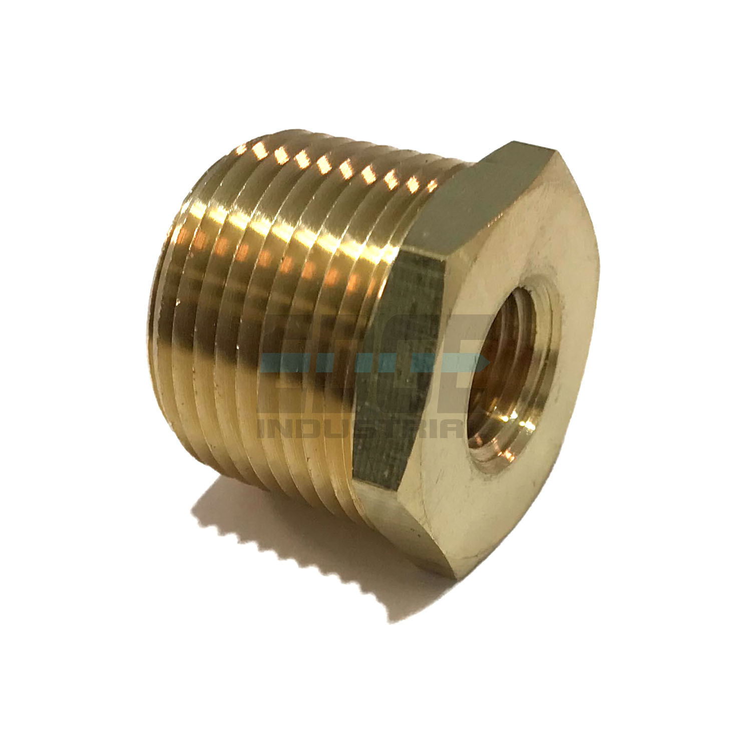 BRASS HEX BUSHING REDUCING NPT THREADS PIPE FITTING 3/4 MALE X 1/4 FEMALE