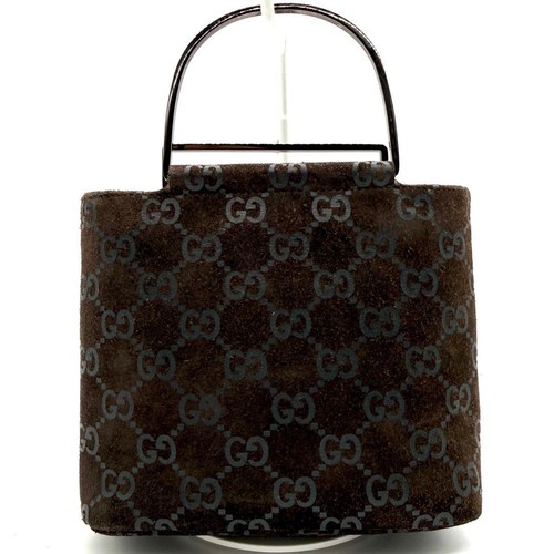GUCCI Handbag GG Suede Brown rh8068532152
