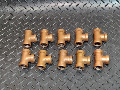 10 x Tectite Sprint Steckverschraubung gleich T-Stück 22 mm Kupferrohrverschraubung