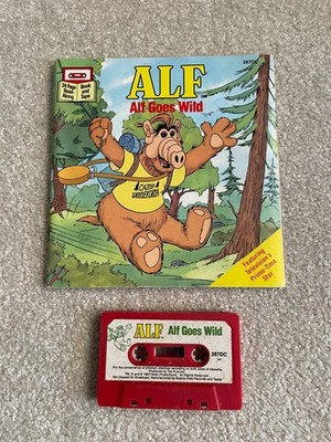 1987 ALF Goes Wild Read Along Book And Cassette Tape