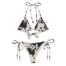 Cow Animal 3D Print String Bikini - Triangle ...