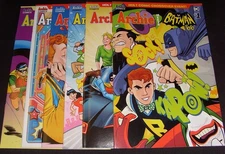 ARCHIE MEETS BATMAN 66 1-6 B VARIANT DC COMIC SET COMPLETE PARKER MORECI 2018 NM