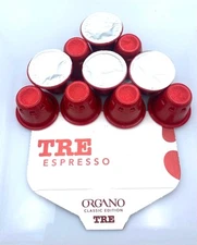 ORGANO Espresso TRE Coffee -10 Capsule (0.19 Oz each)