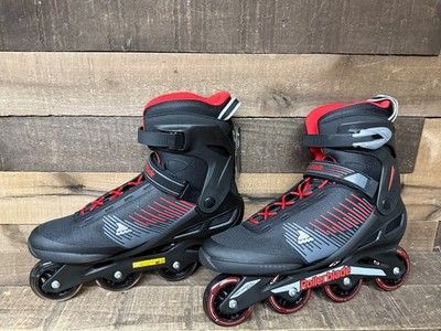  Zetrablade Rollerblade Men Inline Skates Fitness Black/Red Size 13/13.5 NEW 