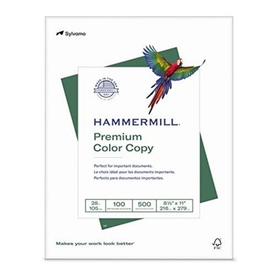 Hammermill Printer Paper, Premium Color 28lb., 8.5 x 11-1 Ream (500 Sheets)